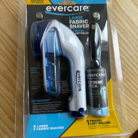 Evercare *NEW* Large Fabric Shaver with Bonus Travel Roller - Picture 2 of 3